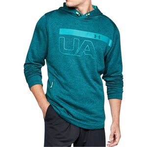Under‎ Armour Men’s ColdGear Armour Fleece Storm Logo Hoodie Teal Vibe M